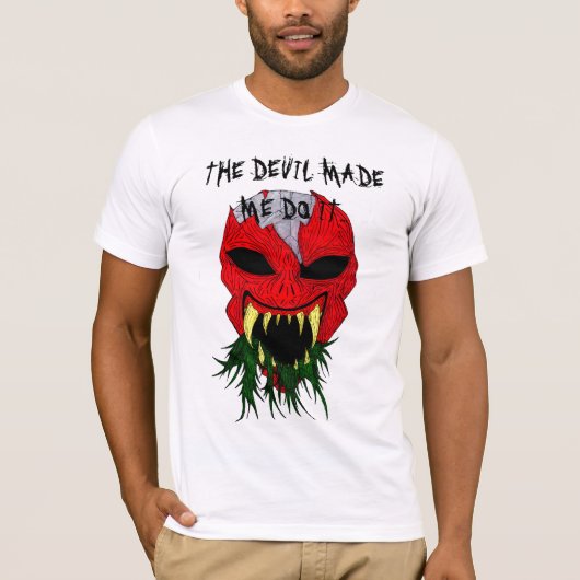 DE DEVIL MAAKTE ME HET T-SHIRT TE DOEN (Voorkant)