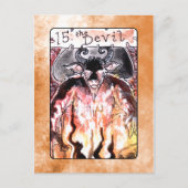 De Devil Tarot-kaart Briefkaart (Voorkant)