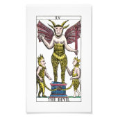 De Devil Tarot-kaart Foto Afdruk (Voorkant)