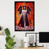 De Devil Tarot Kaart Print (Thuiskantoor)