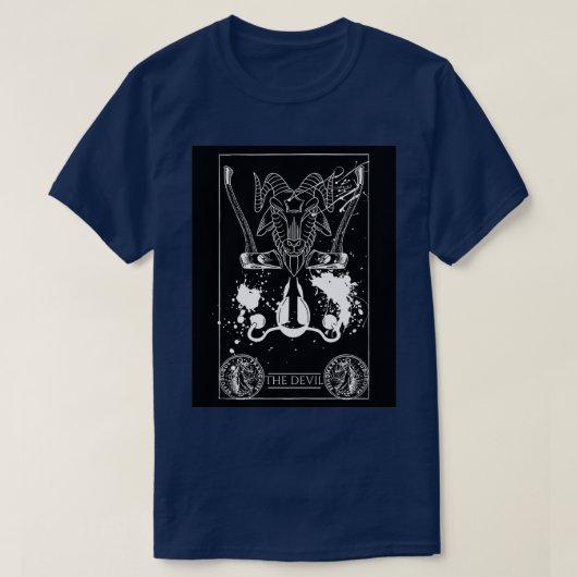 De Devil Tarot-kaart T-shirt (Design voorkant)