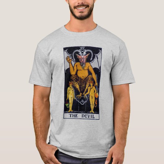 De Devil Tarot-kaart T-shirt (Voorkant)