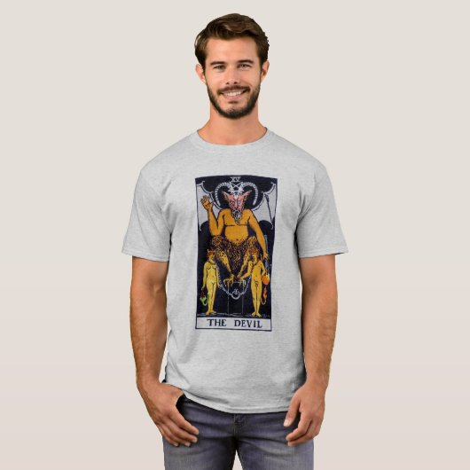 De Devil Tarot-kaart T-shirt (Voorkant volledig)