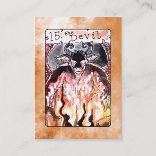 De Devil Tarot-kaart Visitekaartje