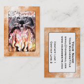 De Devil Tarot-kaart Visitekaartje (Voorkant / Achterkant)
