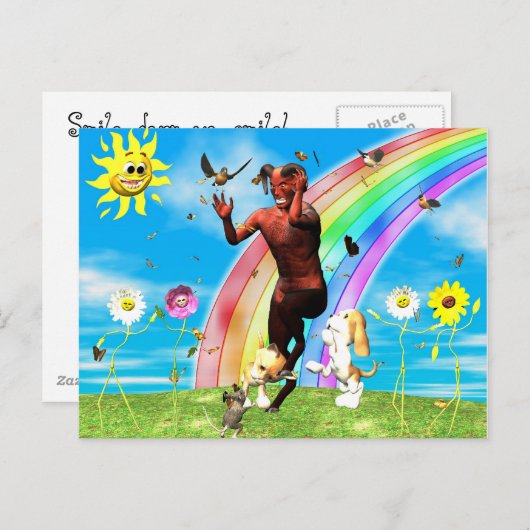 De Devil's eigen privé-HECK Briefkaart (Voorkant / Achterkant)