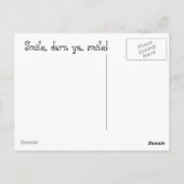 De Devil's eigen privé-HECK Briefkaart (Achterkant)