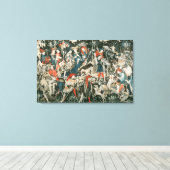 De Devonshire Hunting Tapestries Canvas Afdruk (Insitu (Houten vloer))