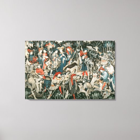 De Devonshire Hunting Tapestries Canvas Afdruk (Voorkant)