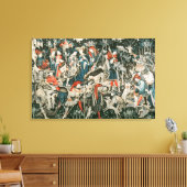 De Devonshire Hunting Tapestries Canvas Afdruk (Insitu (Woonkamer))