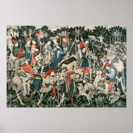 De Devonshire Hunting Tapestries Poster (Voorkant)