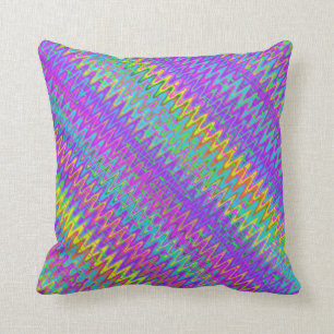 De Diagonaal van de Zigzag van Trippy Kussen