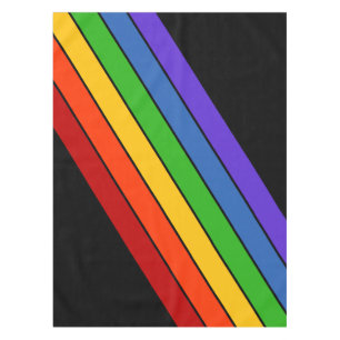 De Diagonale Streep van de regenboog Tafelkleed
