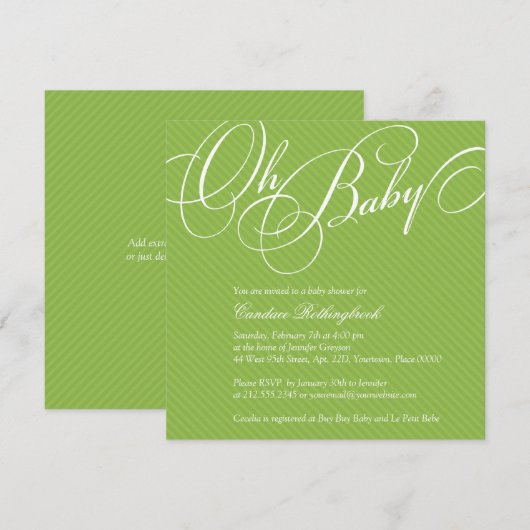 De Diagonalen van het manuscript in de Uitnodiging (Voorkant / Achterkant)