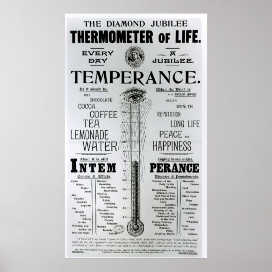 De Diamond Jubilee Thermometer of Life Poster (Voorkant)
