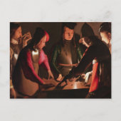 De Dice-spelers Briefkaart (Voorkant)