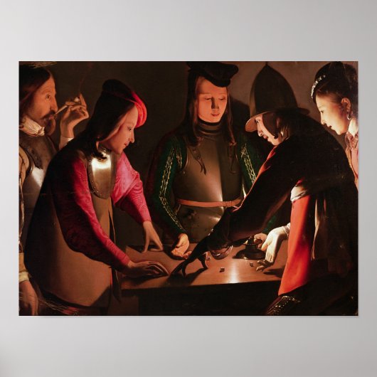 De Dice-spelers Poster (Voorkant)