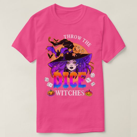 De Dice Witches Bunco Happy Halloween Party T-shirt (Design voorkant)
