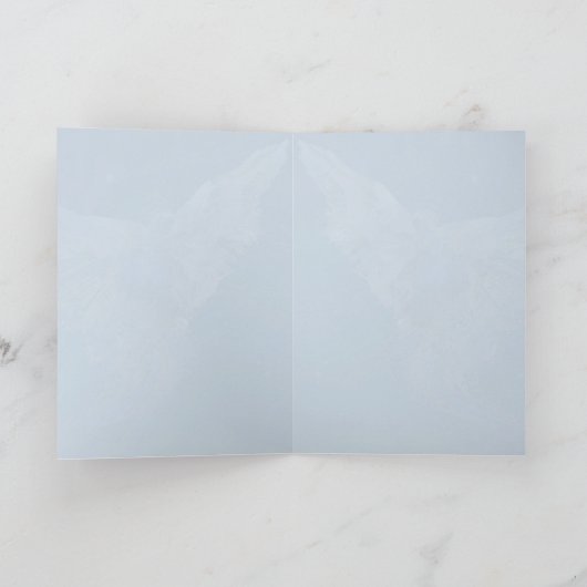 (De dichte) Engel van het kristal Feestdagen Kaart (Binnen)