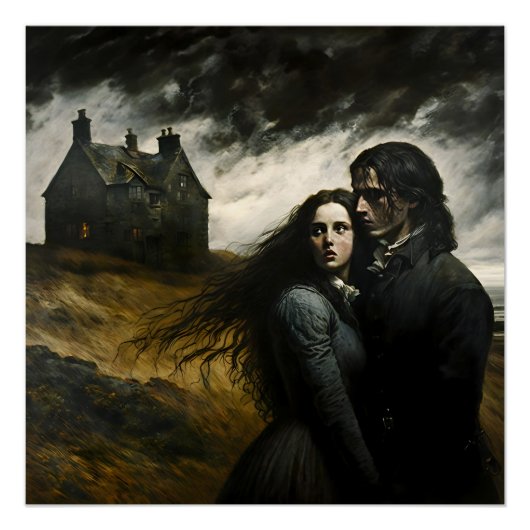 De dichte Hoogten, Emily Bronte Gothic Literature Perfect Poster (Voorkant)