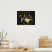 De dichter Alexis Piron aan de tafel Poster (Keuken)