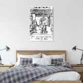 De dichter George Gascoigne Canvas Afdruk (Insitu (Slaapkamer))