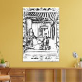 De dichter George Gascoigne Canvas Afdruk (Insitu (Woonkamer))