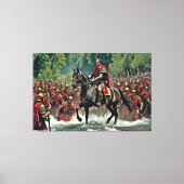 "De Die is Cast: Caesar's Rubicon Challenge" Canvas Afdruk (Voorkant)