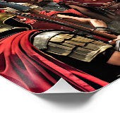 "De Die is Cast: Caesar's Rubicon Challenge" Perfect Poster (Hoek)