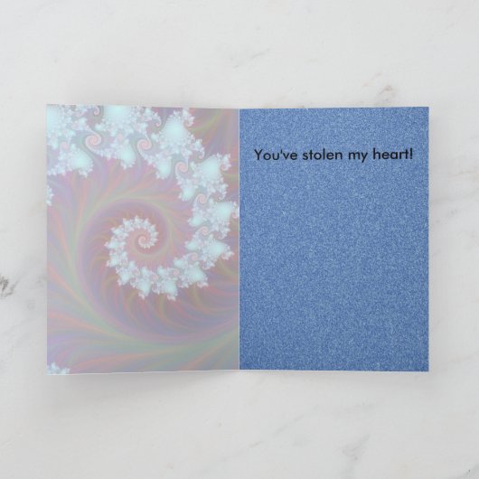 De Dief van het hart Feestdagen Kaart (Binnen)