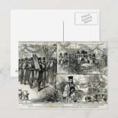 De dienst bij de Joodse Synagoge Briefkaart (Voorkant / Achterkant)