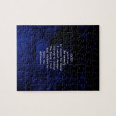 De dienst geprezen met een blauwe achtergrond legpuzzel (Horizontaal)