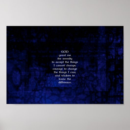 De dienst geprezen met een blauwe achtergrond poster (Voorkant)