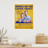 De dienst op Homefront WPA Poster (Keuken)