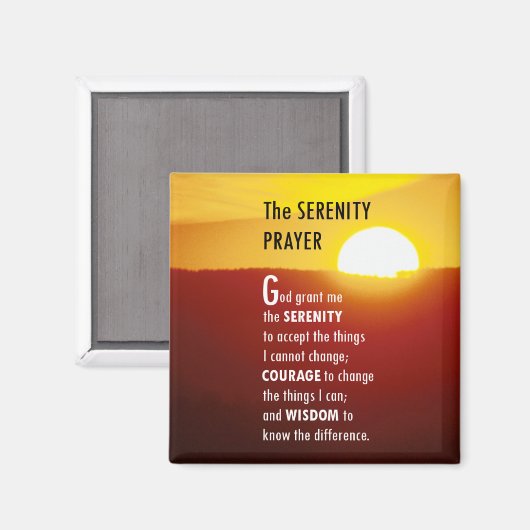 De dienst Prayer 1 Magneet (Voorkant / Achterkant)