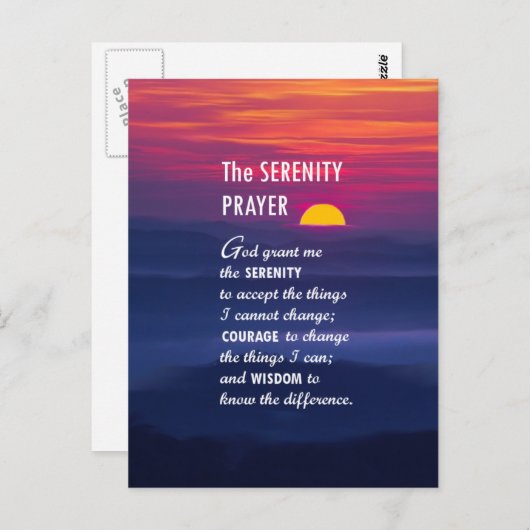 De dienst Prayer 2 Briefkaart (Voorkant / Achterkant)