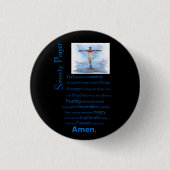 De dienst Prayer B.C Ronde Button 3,2 Cm (Voorkant)
