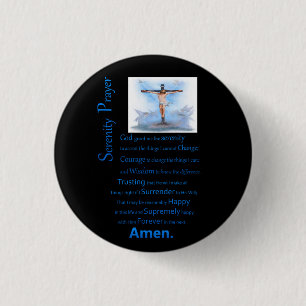 De dienst Prayer B.C Ronde Button 3,2 Cm