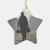 De dienst roept keramisch Ornament van de Ster (Rechts)