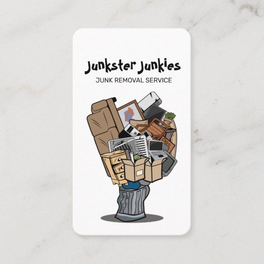 De Dienst van de Afvalinzameling Visitekaartje (Voorkant)