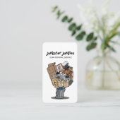 De Dienst van de Afvalinzameling Visitekaartje (Staand voorkant)