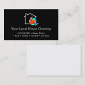 De Dienst van de Schoonmaak van het Lokale Huis Ni Visitekaartje (Voorkant / Achterkant)