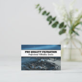 De Dienst van de waterfiltratie Visitekaartje (Staand voorkant)