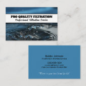 De Dienst van de waterfiltratie Visitekaartje (Voorkant / Achterkant)