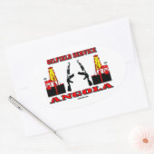 De Dienst van het olieveld Angola, Internationale Ovale Sticker (Envelop)