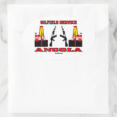 De Dienst van het olieveld Angola, Internationale Ovale Sticker (Tas)