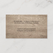 De diensten van het Carpenter koelen logo tekst me Visitekaartje (Achterkant)