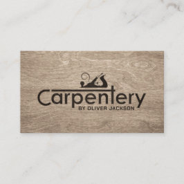 De diensten van het Carpenter koelen logo tekst me Visitekaartje