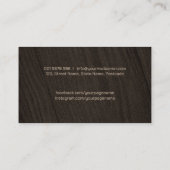 De diensten van het Carpenter koelen logo tekst me Visitekaartje (Achterkant)