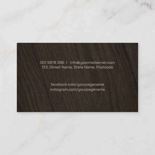 De diensten van het Carpenter koelen logo tekst me Visitekaartje (Achterkant)